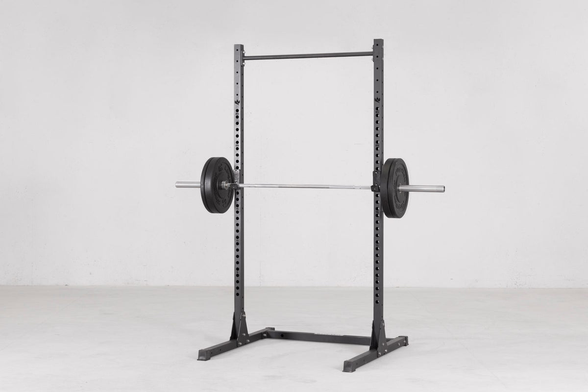 KingsBox Elite Home Gym Set med rack, vektstang og bumper plates